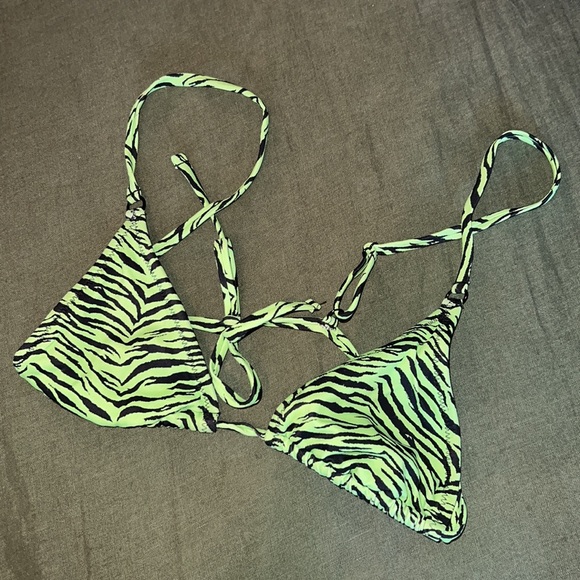 kendall & kylie green zebra print bikini - Picture 5 of 6